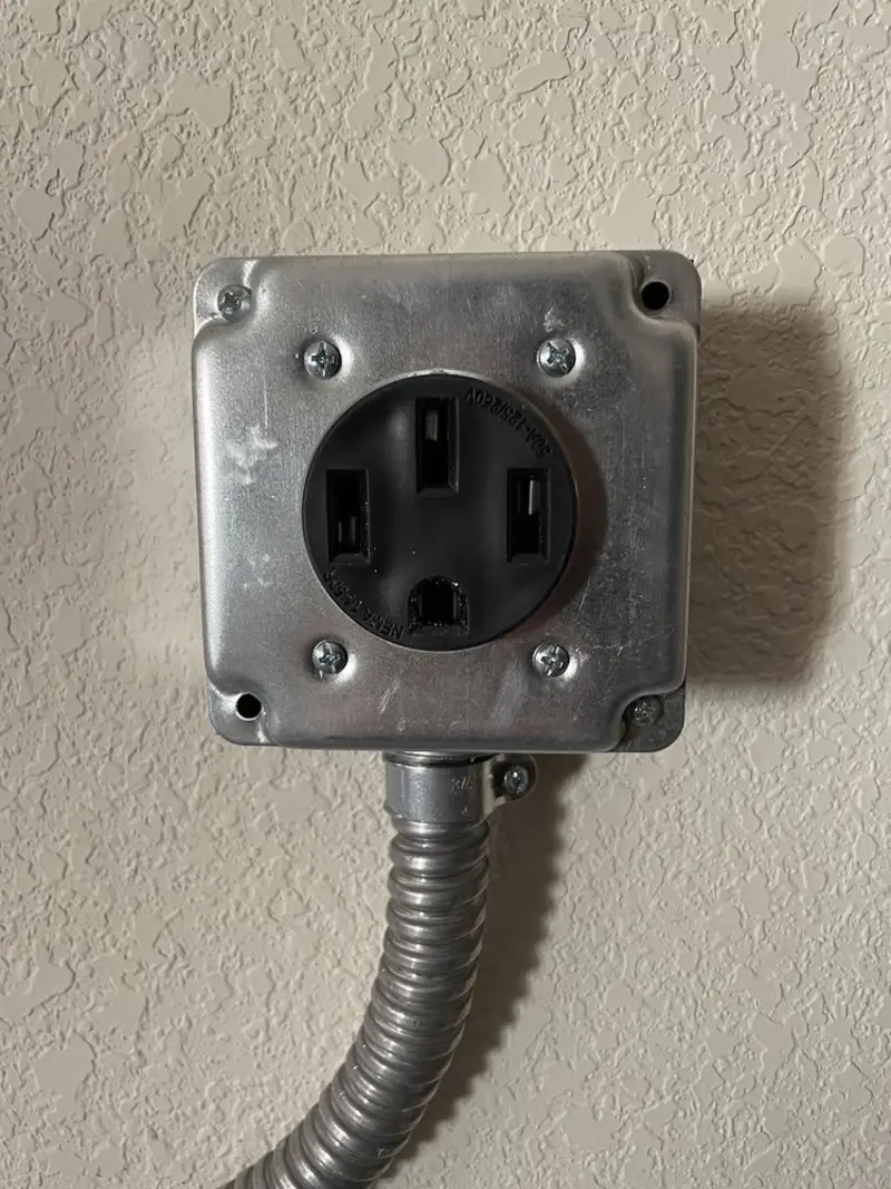 NEMA 14-50 outlet installed for Electrical Panel Upgrade in Lemon Grove